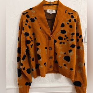 Sea New York Leopard Print Cardigan